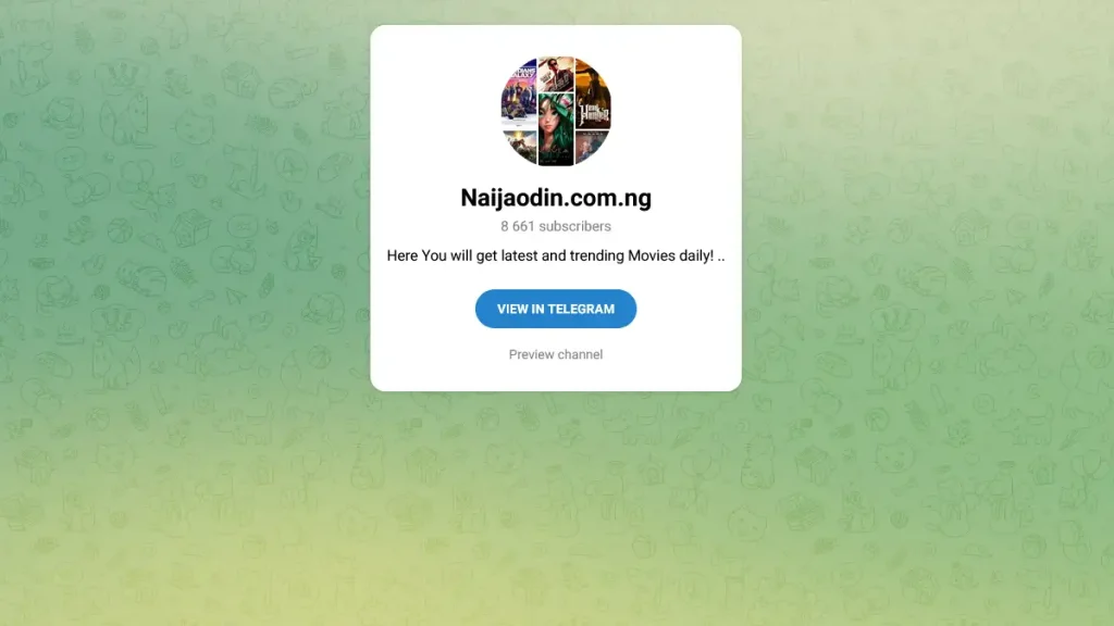 بهترین کانال فیلم تلگرام Naijaodin